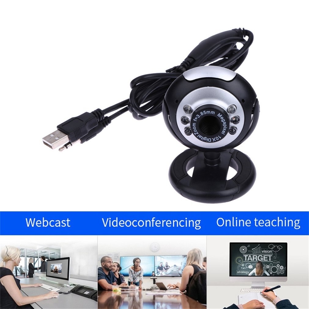 1080P HD Webcam avec Microphone USB PC ordinateur de bureau Web caméra pour la diffusion en direct enregistrement vidéo appel conférence travail