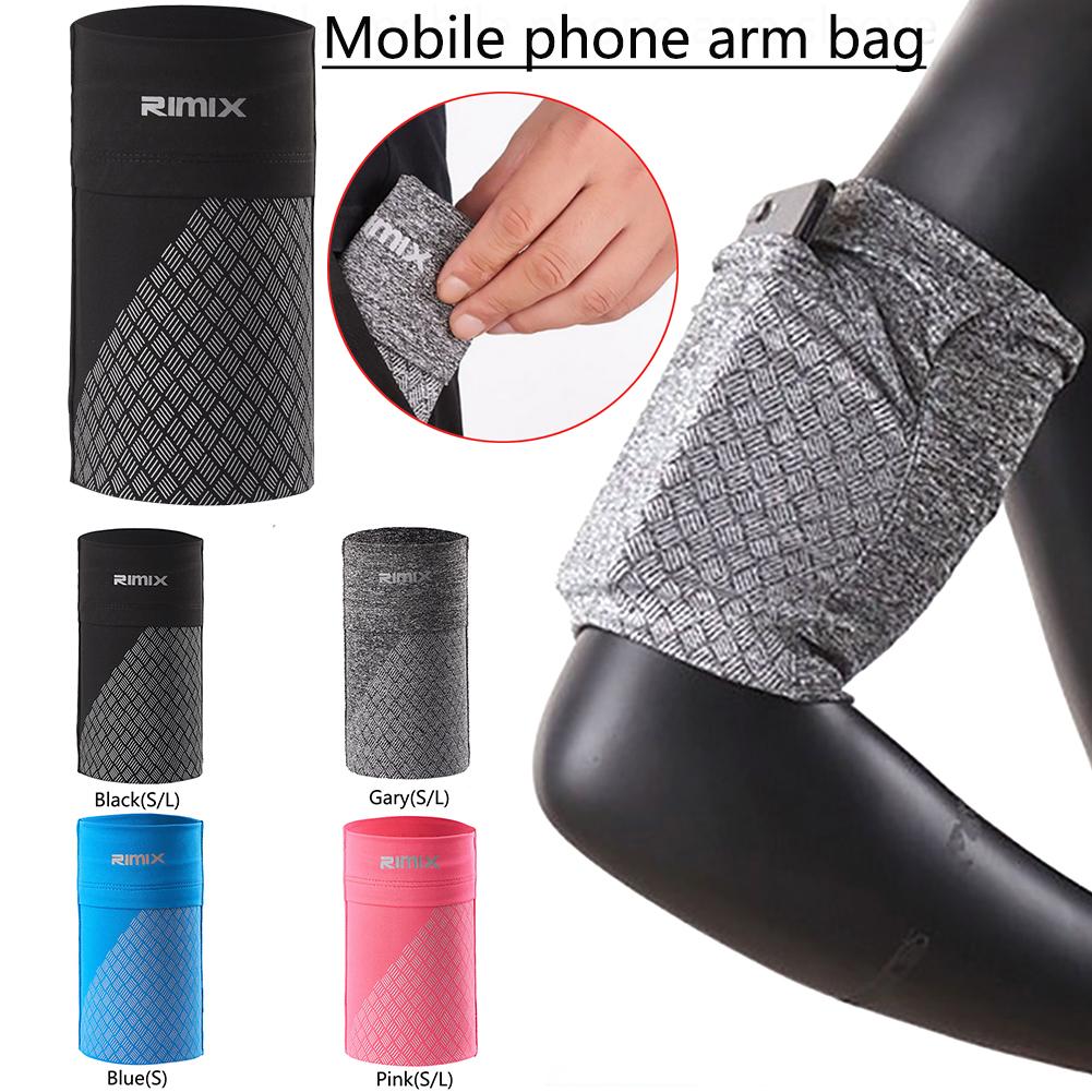 Udendørs løbende mobiltelefon taske armbånd universal telefon taske taske høj elastisk jogging mobiltelefon armbånd kvinder mænd sportstøj
