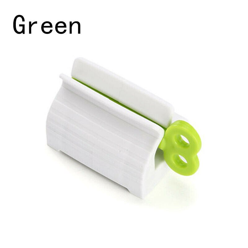 3 farver plast rullende rørpresser nyttig tandpasta let dispenser badeværelseholder praktisk tandpastapresser: Grøn