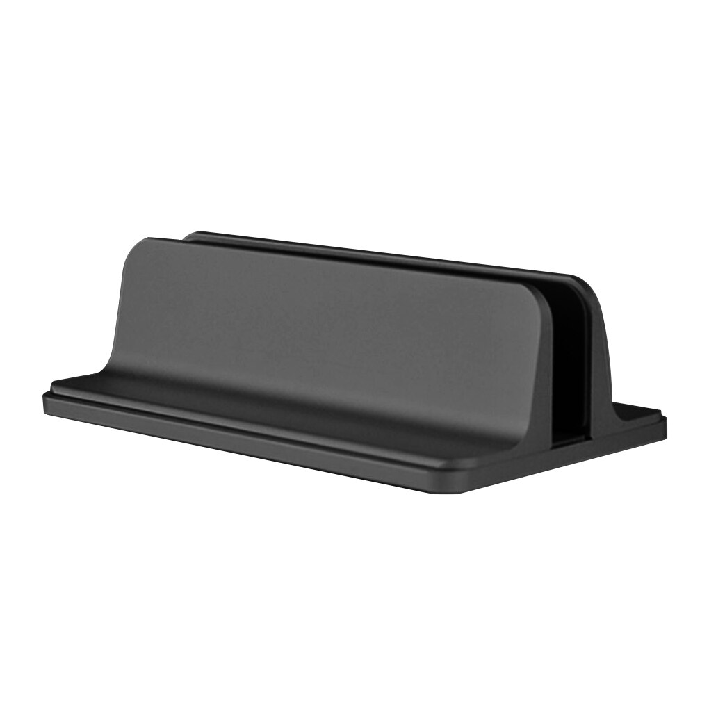 Verticale Verstelbare Laptop Stand Aluminium Notebook Mount Ondersteuning Base Houder Notebook Computer Beugel Voor Macbook Pro: Black