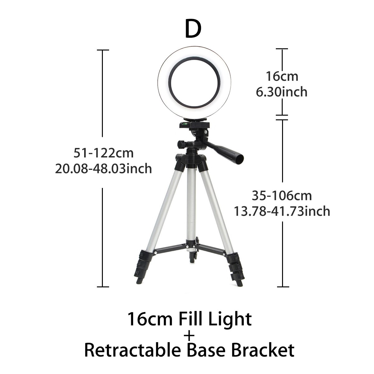 LED Ring Light Photo Studio Camera Light Photography Video Live Beauty Fill Lamp Set With Tripod Bracket for Phone