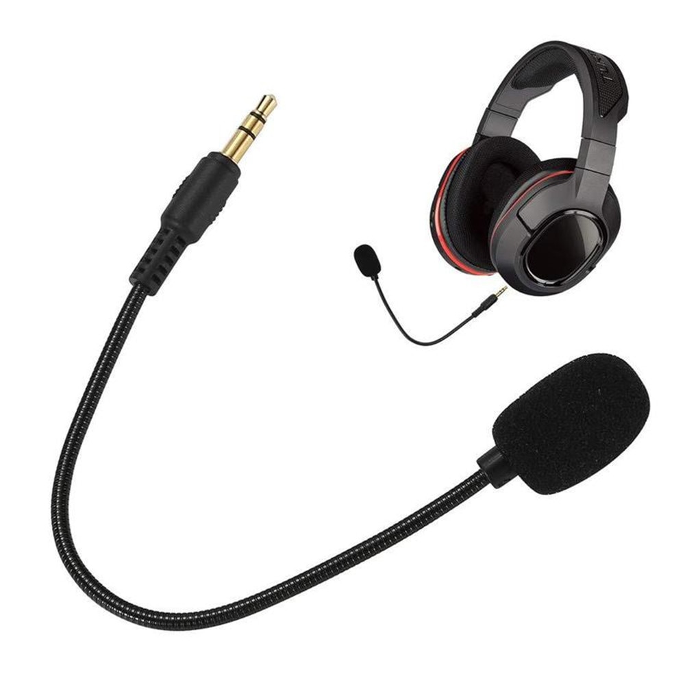 Bærbar 3.5mm wired stereo studio gaming headset mic mini hd stemme mono mikrofon til mobiltelefon laptop optager