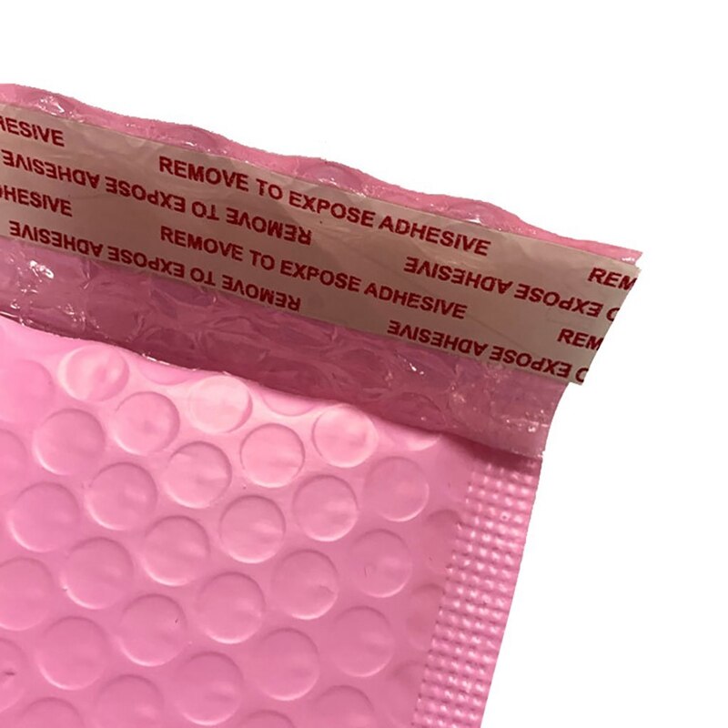 50Stck Licht Rosa Poly blasiert Mailer Gepolsterten Umschlag Selbst Dichtung Versenden Tasche blasiert Umschlag Umschlag