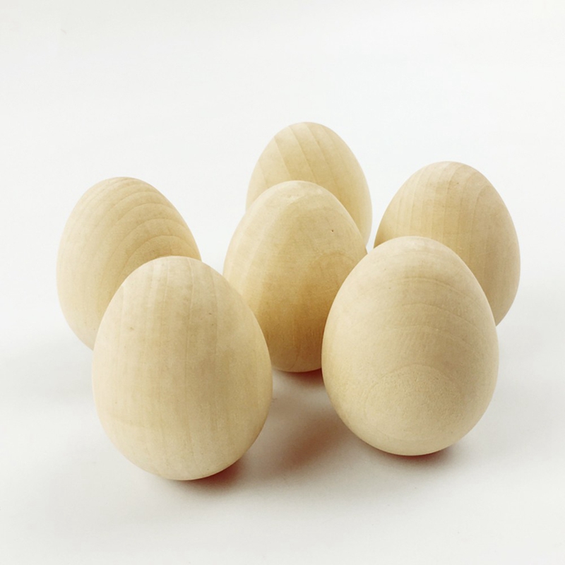 Let'S Make 10 Wooden Easter Eggs, Diy Unfinished Wooden Eggs, And Decorate Their Own Toys.