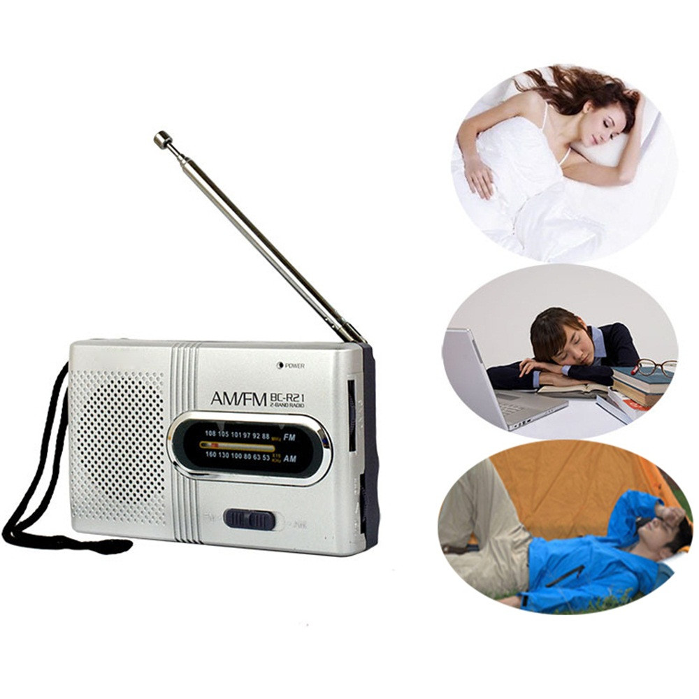 Mini Radio Portable Am Fm Antenne Télescopique Radio de Poche