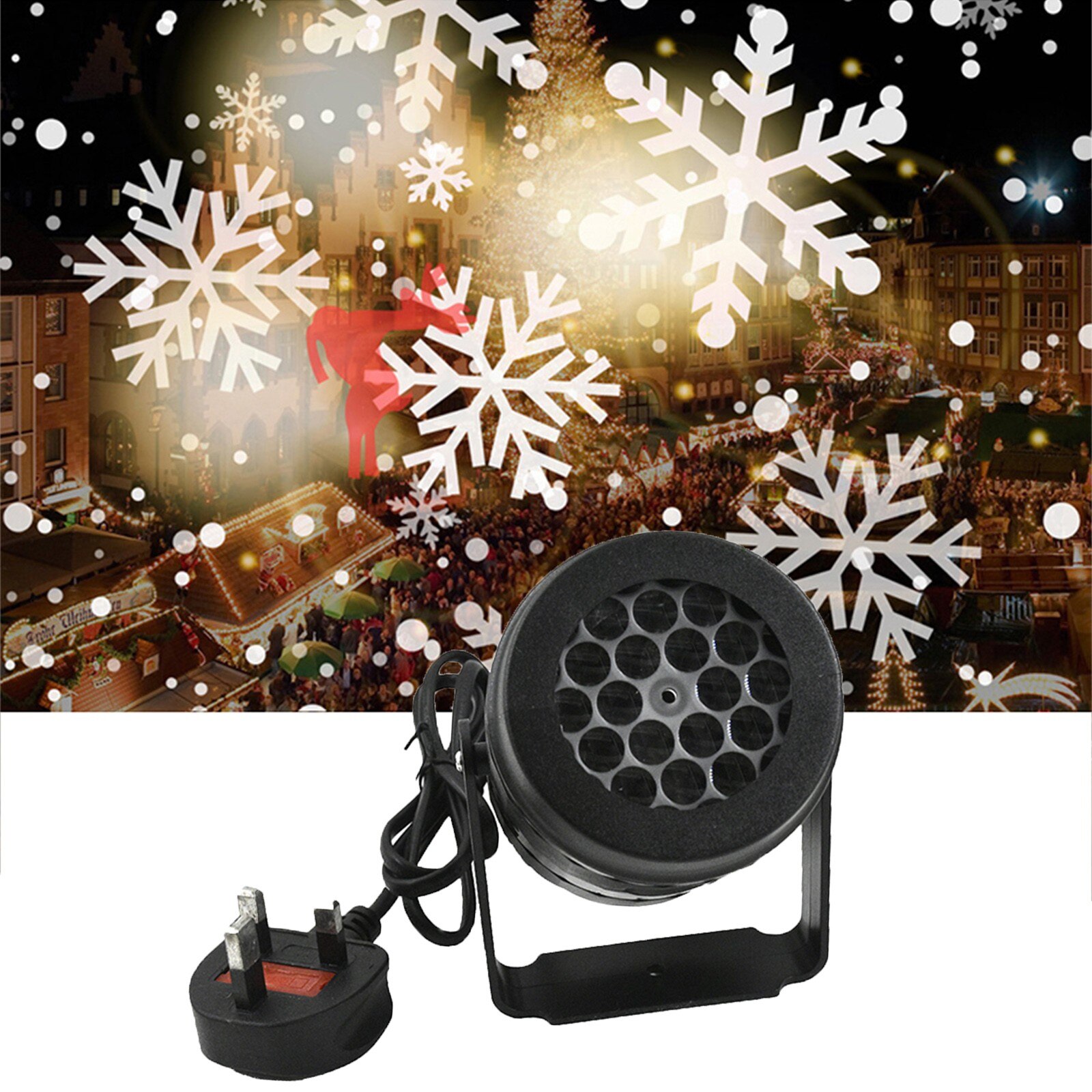 40# jul led-projektører projektor udendørs led vandtæt roterende sne juledekorationsforsyninger navidad новый год: C
