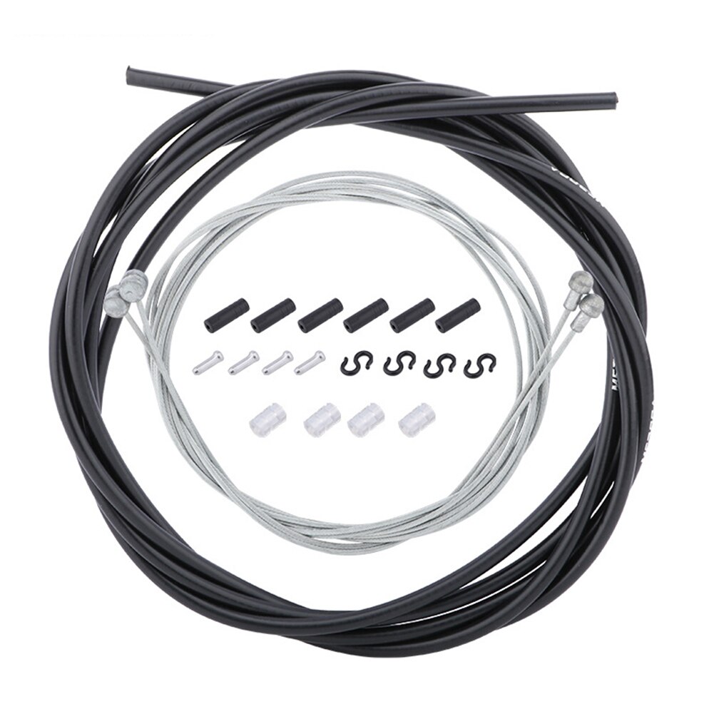 Mountain Road Bike Brake Line Cable Replacement MTB Bicycle Derailleur Shift Inner Tube Wires Cycling Equipment: Black Brake Set