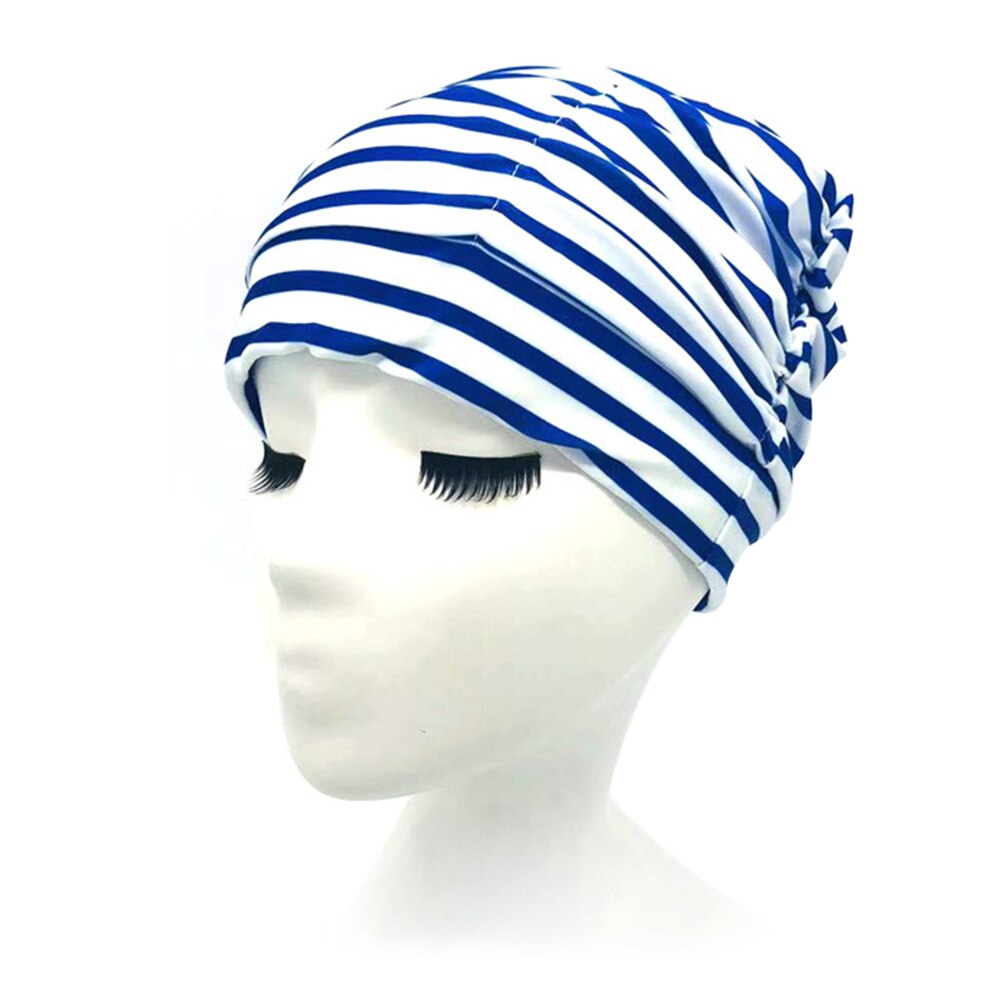 Bonnet de bain unisexe pour adultes, Turban, sport, plage, imprimé, piscine, Nylon doux, haute élasticité, cheveux longs, extensible