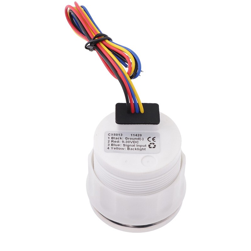 52Mm Boot Auto Water Temperatuurmeter 40-120 Water Temp Gauge Met Motor Temperatuur Alarm Fit 12 ~ 24V