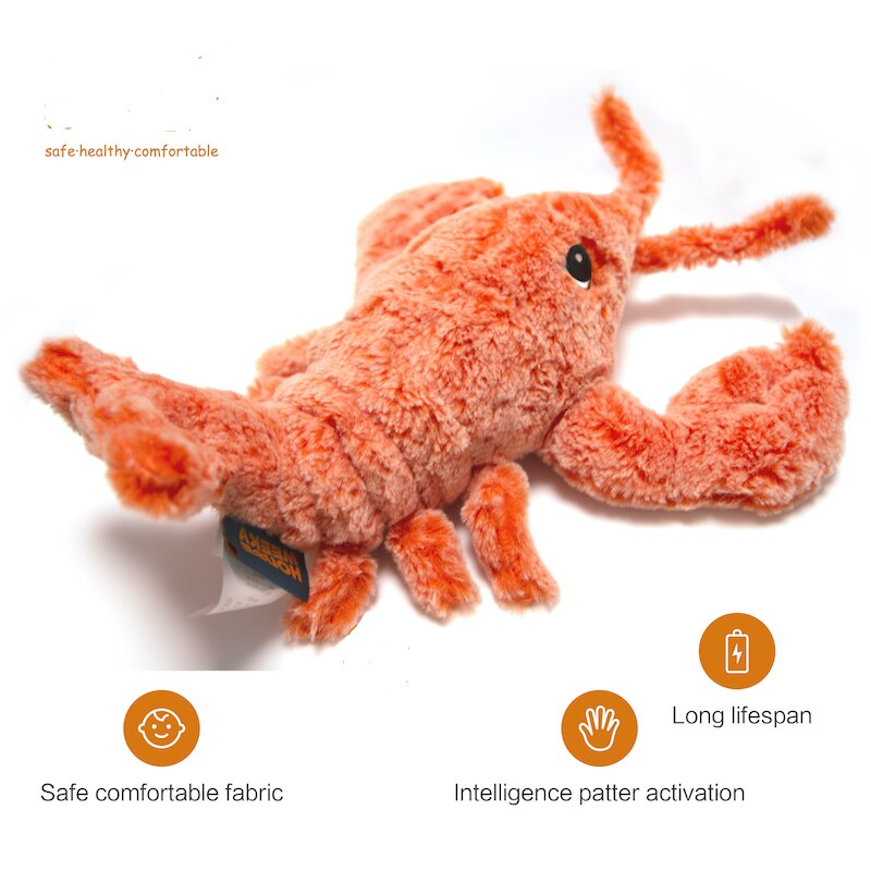 Neue produkt katze spielzeug elektrische springen garnelen simulation pet lustige katze spielzeug biss beständig liefert USB lade sound spielzeug
