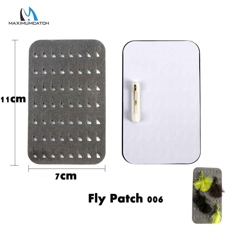 Maximumcatch Ripple Foam Fly Patch met Zinger Retractor Drinkbaar Vliegvissen Accessoire