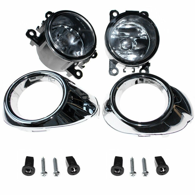 AUTOWIKI Clear Lens Fog Light Kit For 2010-2020 Dodge Journey – Halogen With Wiring