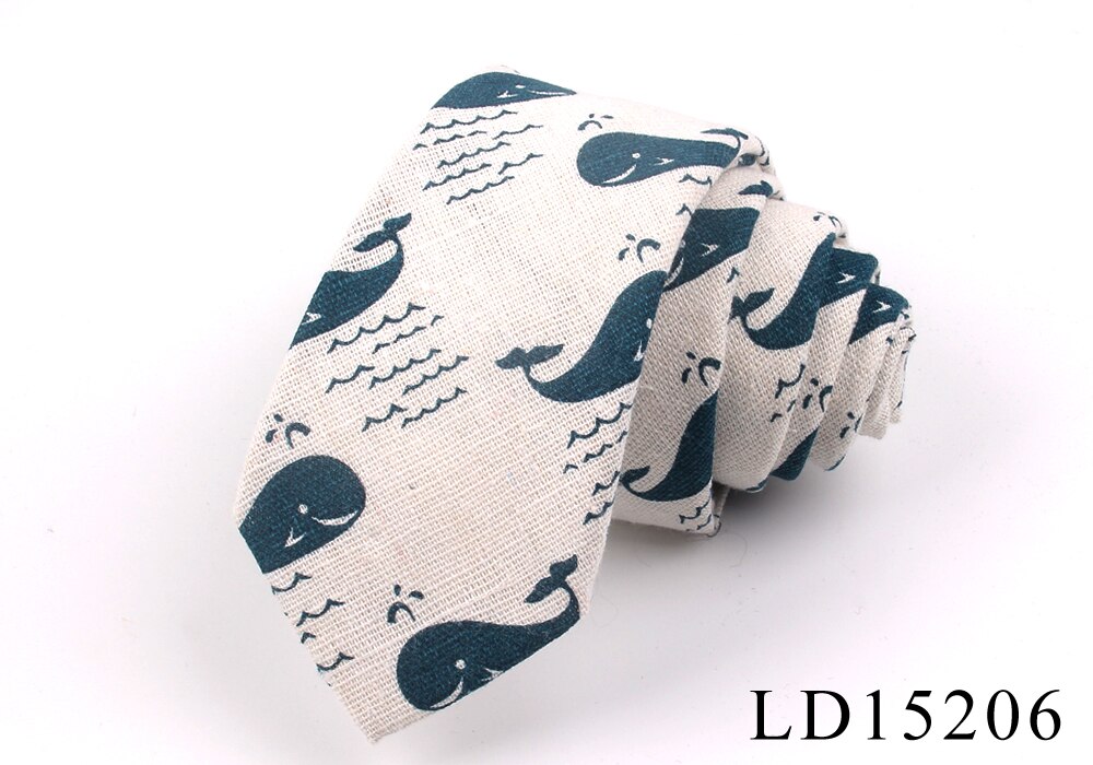Nouveaux cravates imprimées de styliste, cravates étroites pour hommes, Hip-hop, fête florale, coton, cravate fine: LD15206