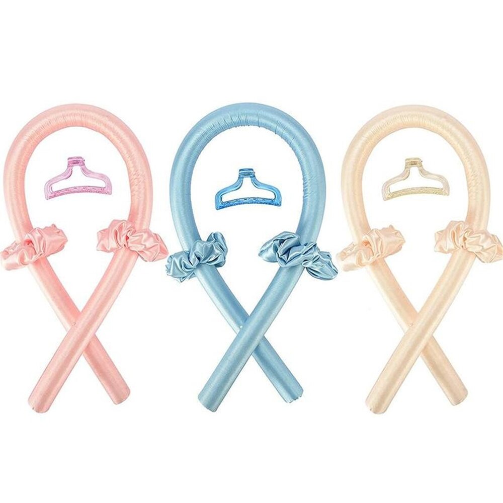 Heatless Curls Overnight Hair Rollers Soft Hair Curlers Sleeping Curling Rod Headband Ribbon Waves Hair Curler Without Heat