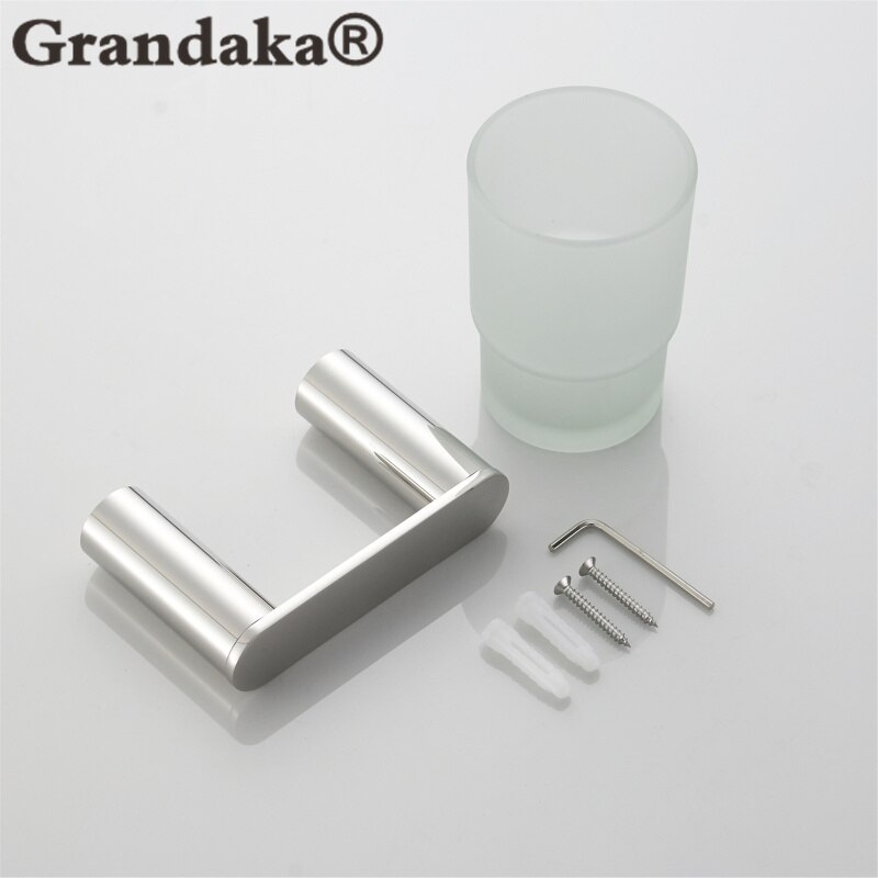 Sus 304 roestvrijstalen beker- en bekerhouders, wandgemonteerde tandenborstelhouder, badaccessoiresets, badproduct