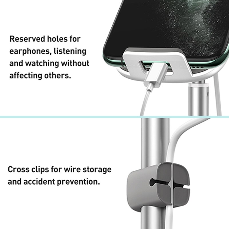 Baseus 15w carregador sem fio suporte para iphone samsung xiaomi tablet ajustável desktop suporte do telefone móvel para ipad pro ar