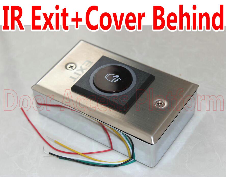 Latin America IR Exit DC12V No Need Touch Release button Exit+Cover Behind Push Button For Access Control system,Door Locker