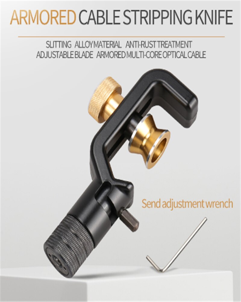 ACS-2 Armored Wire Stripper 4-10mm & 8-28mm Optical Cable Slitter Fiber Optic Stripping Tool Jacket Slitter Sheath Cutter