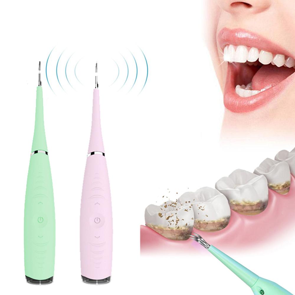 Portable Electric Ultrasonic Dental Scaler Tooth Calculus Tool Sonic Remover Stains Tartar Plaque Whitening Oral Cleaner Machine