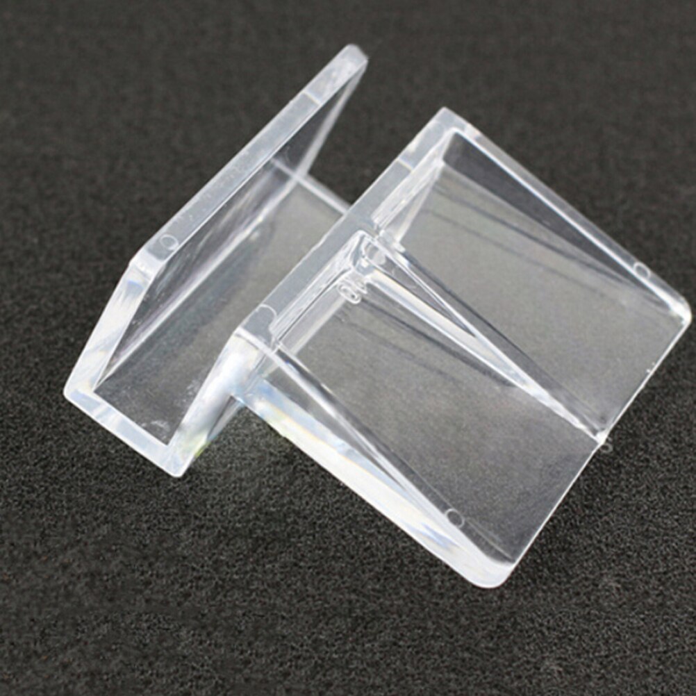 Couvercle en verre transparent pour Aquarium 6/8mm, 4 pièces, Clips en plastique,