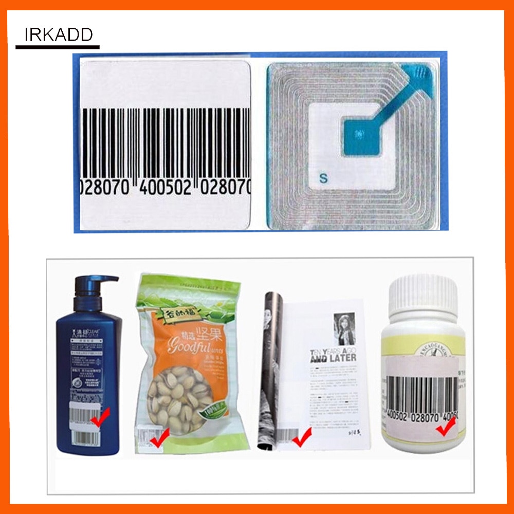 1000 piece eas soft label supermarket barcode theft alarm security label