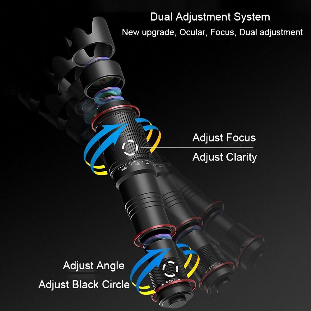 4K HD 36X Optische Zoomen Kamera Objektiv Teleobjektiv Handy, Mobiltelefon Teleskop Telefon für iPhone 11 Smartphone praktisch lente para celular