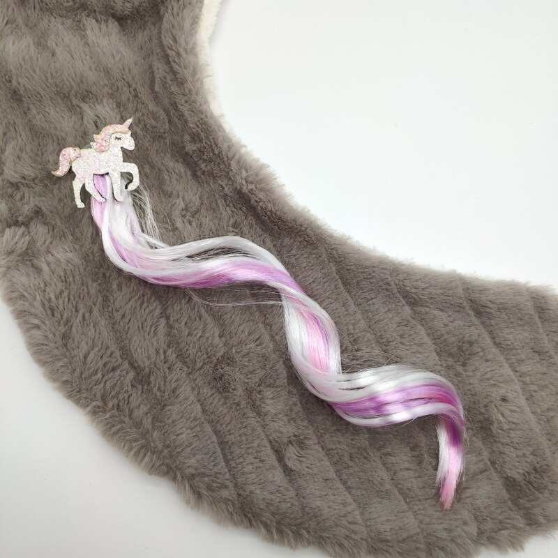 1 Pc Leuke Meisjes Haarspeld Kind Twist Haar Clip Eenvoudige Barrette Eenhoorn Cartoon Haar Touw Accessoires Kids Pruik Touw Haar hoofd Slijtage