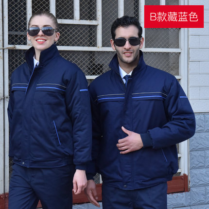 Winter Arbeitskleidung Overall für Männer Frauen Baumwolle Mantel Jacke Tragen-beständig Auto Reparatur Bau Fabrik Arbeits Uniformen: B / 175