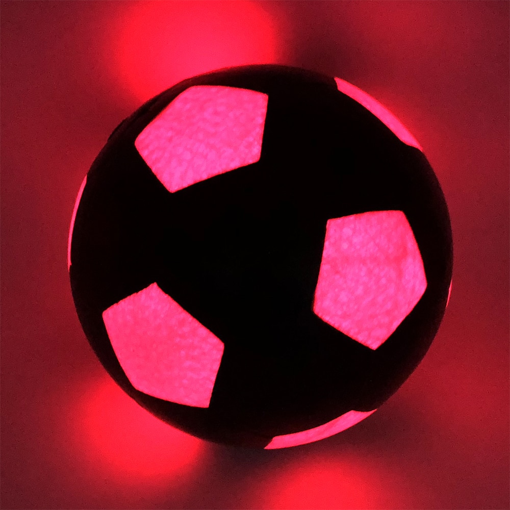 Offical size 5 Football Light Up LED Soccer training Ball Blazing Red Edition Glows in The Dark super Bright LED's glow balls