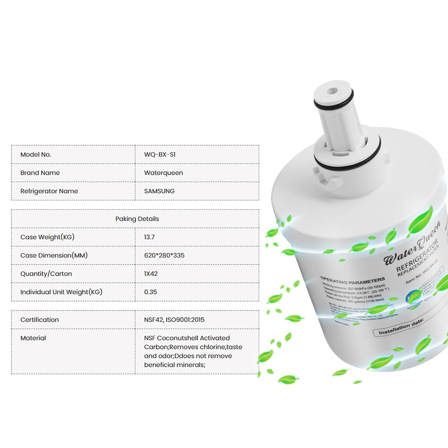 Replace Samsung Products DA29-00003F DA29-00003G DA29-00003B DA29-00003A Aqua-Pure Plus Refrigerator Water Filter 3 Packs