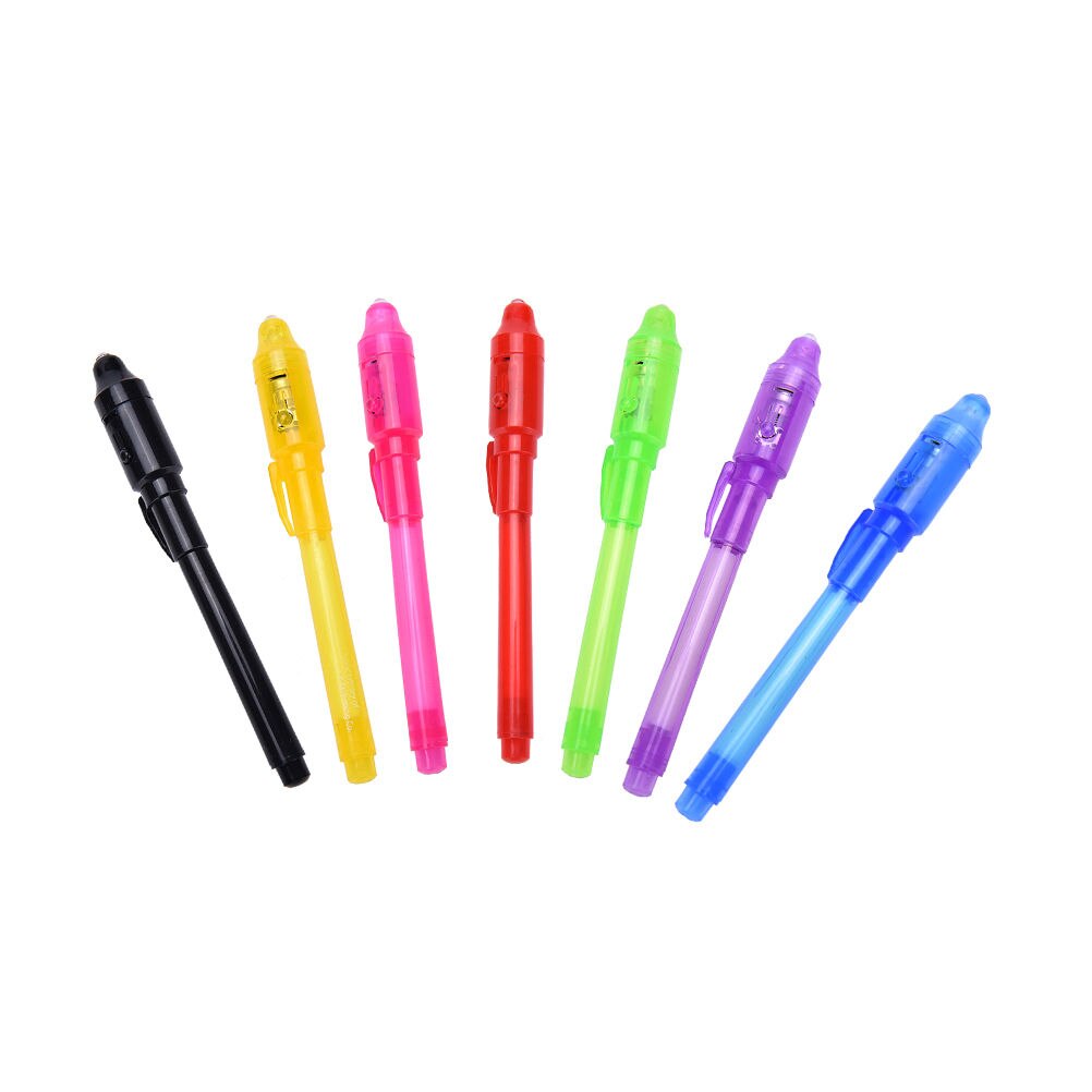 Bolígrafo de tinta Invisible con luz UV negra, , 2 en 1, de seguridad, subrayadores de 13,3 cm, 1 ud.