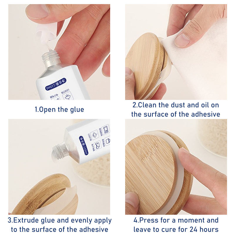 50/110ml Safty Silicone Glue Sealant High Strength Transparent Waterproof Fast-dry Adhesive Household Food Grade Silicone Glue