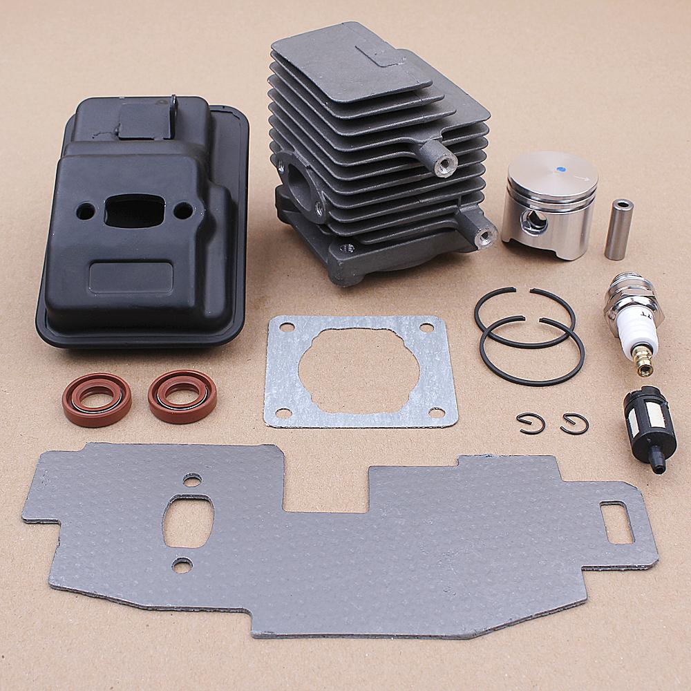 34MM Cylinder Piston Exhaust Muffler Gasket Kit for Stihl FS75 FS80 FS85 Trimmer 4137-140-0603 Oil Seal Parts