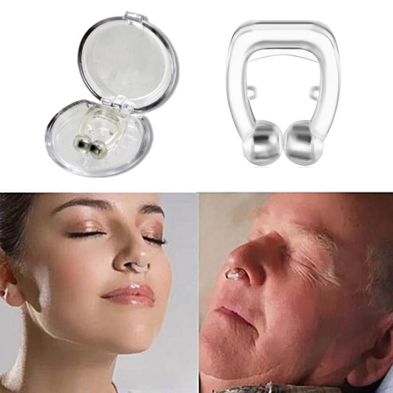 4/2/1 stk silikon magnetisk anti-snorke-enhet neseklemme sovevakt snorestopper nesepust antisnorking sover hele natten