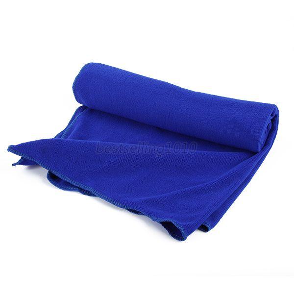 70*140 CM Grande Serviette de Bain En Microfibre À Séchage rapide Sport Plage De Bain Voyage Camping Doux Serviettes Haute Quaility: blue