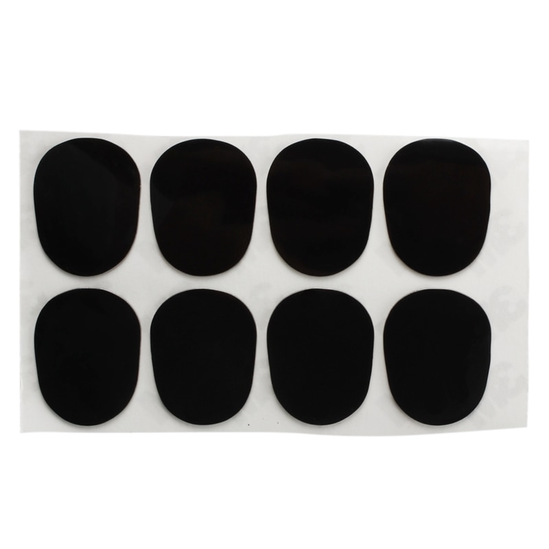 8 Patches Pads Cushions Nozzle for Alto Saxophone 0.8mm Black: Default Title