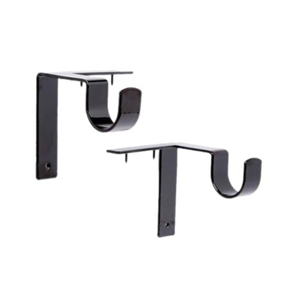 2 varillas de cortina de alto soporte de , soporte de barra para cortina, clic derecho para insertar en el marco de la ventana, brack45 #