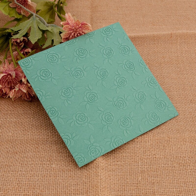 3D Flower Plastic Embossing Folder Stencil Template DIY Craft Making Pattern Background Paper Cards Scrapbooking Album Y5GB