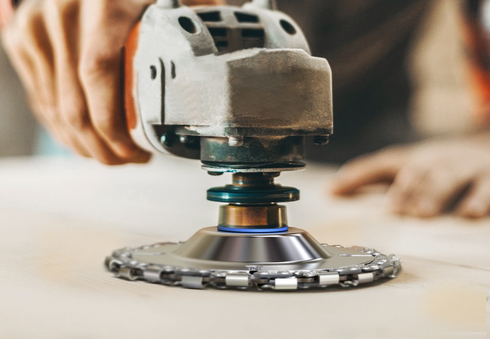 Inch Houtsnijwerk Houtbewerking Ketting Grinder Zagen Disc Keten Plaat Tool Voor 125Mm/115Mm Hoek Slijpen 5 of 4 Inch