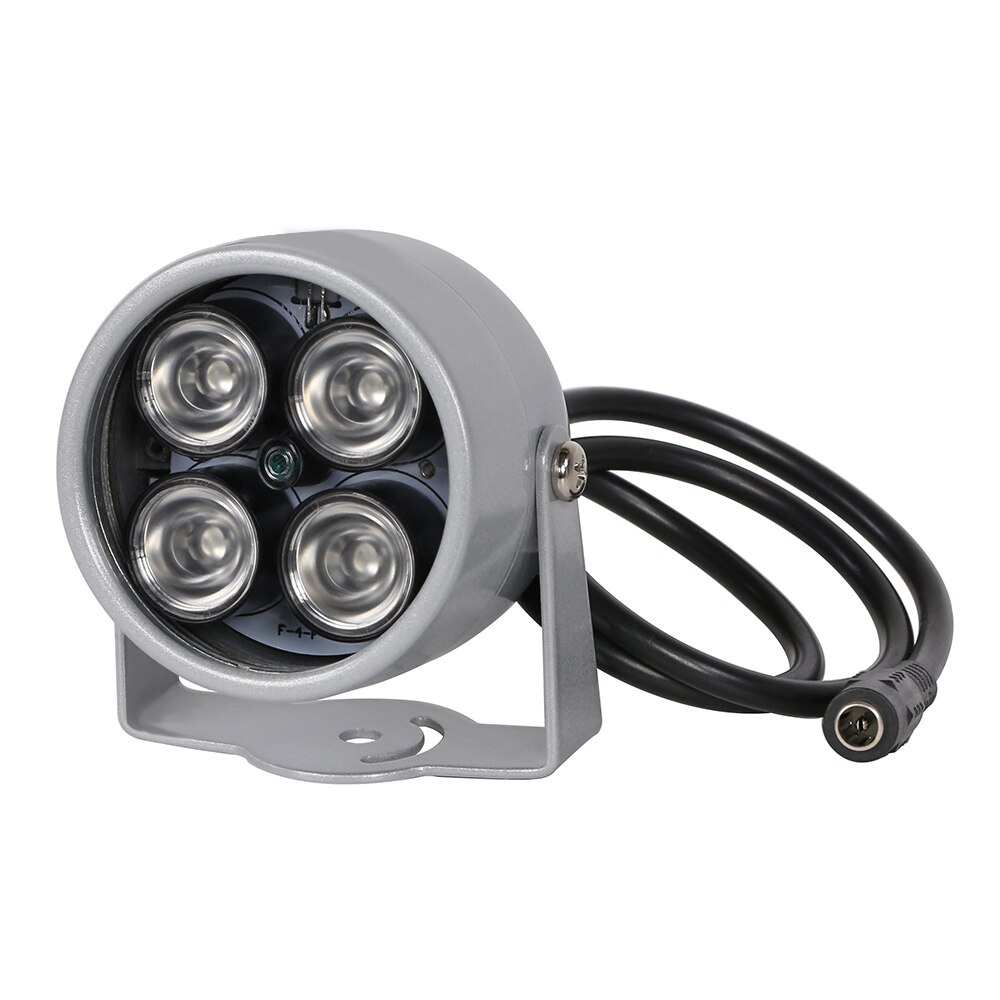 AZISHN IR illuminator Licht 850nm 4 array LEDs Infrarood Waterdicht Nachtzicht CCTV Vullen Licht DC 12V Voor CCTV security Camera