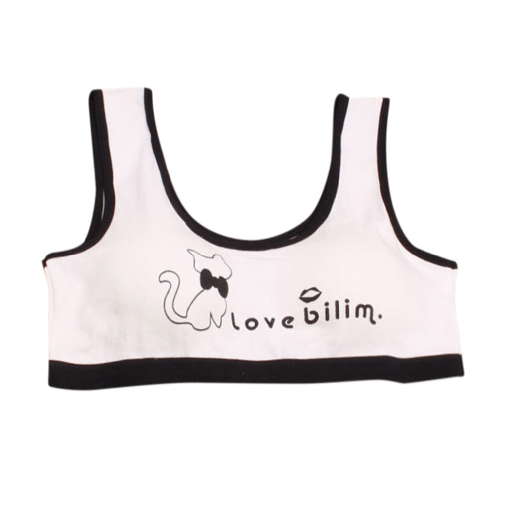 Young Girls Bras Comfortable Student Underwear Lace Cotton Children Undergarment Clothes May 7th: F