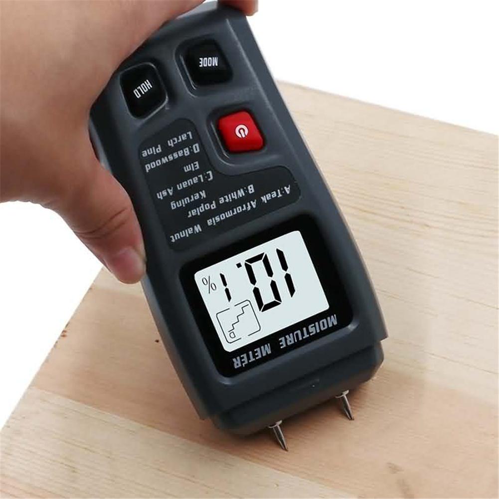 Higrómetro Digital de madera O3m2 Lcd, medidor de humedad, Detector, herramienta de medición