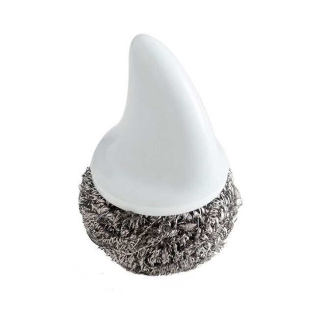 FURGERIN Kitchen Wire Brush stainless steel wire ball Shark Shape Scrubber Household Cleaning Tools kitchen gadget: Light Gray