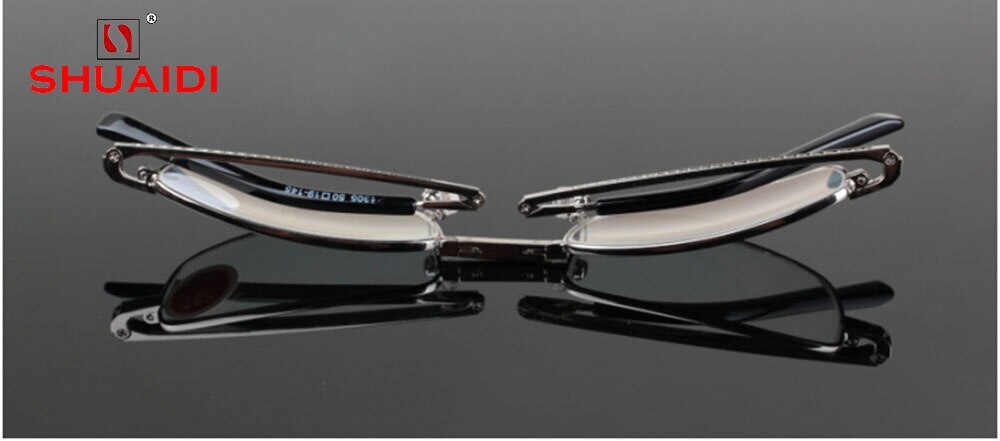 High-End Folding Reading Glasses Men Women Ultra-Light Portable Spectacles Glass Lens +0.75 +1 +1.25To +4