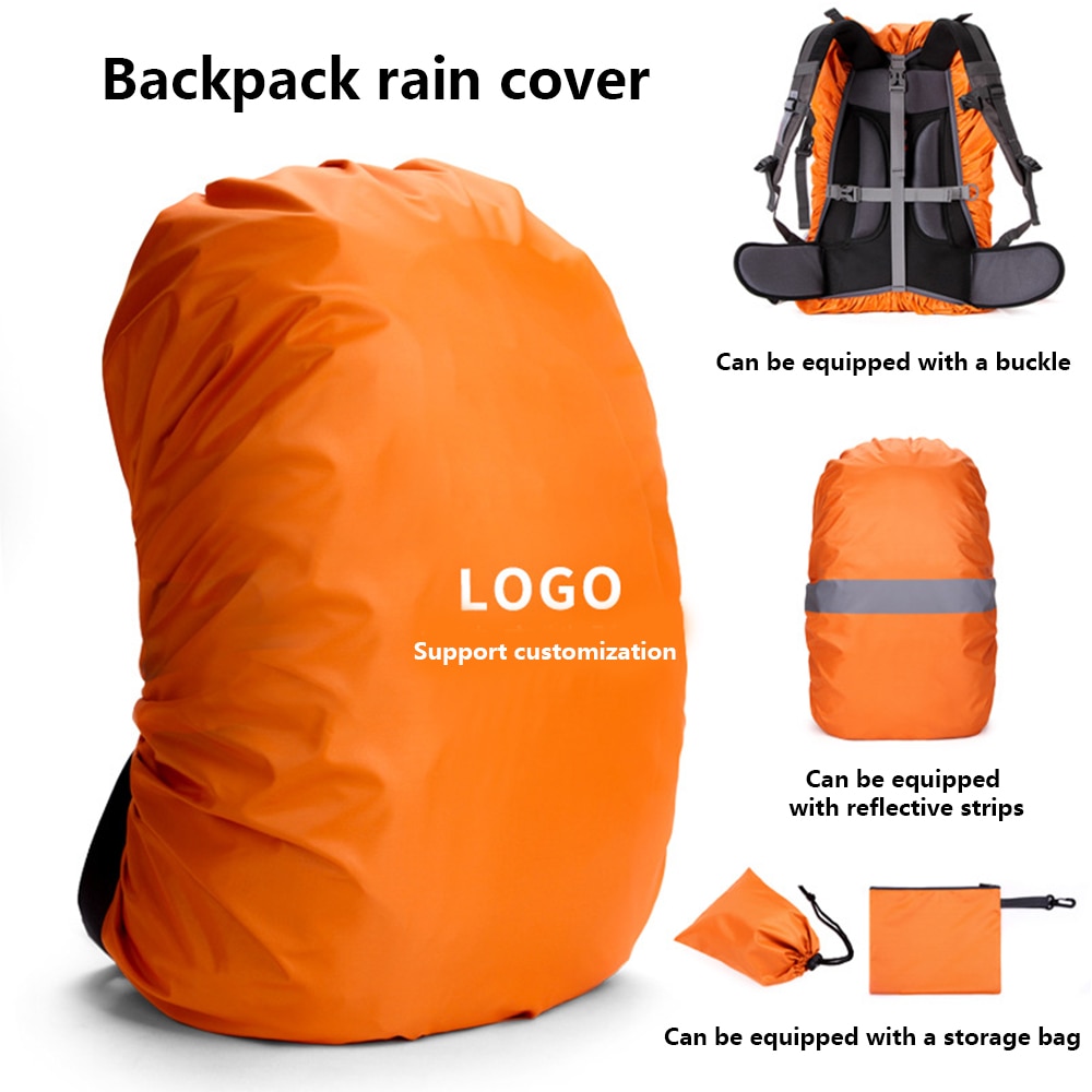 Poncho impermeable ligero reflectante para mochila, bolsa de hombro ultraligera resistente al agua, protege la lluvia al aire libre
