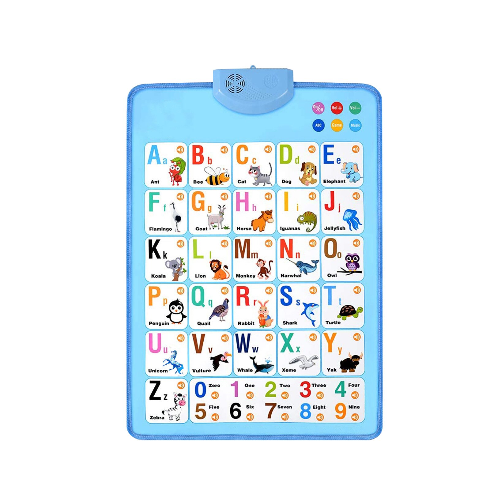 English Talking Poster ABC Alphabet Numbers Songs Electronic Interactive Wall Chart For Toddlers Kids Early Educational Toy #M
