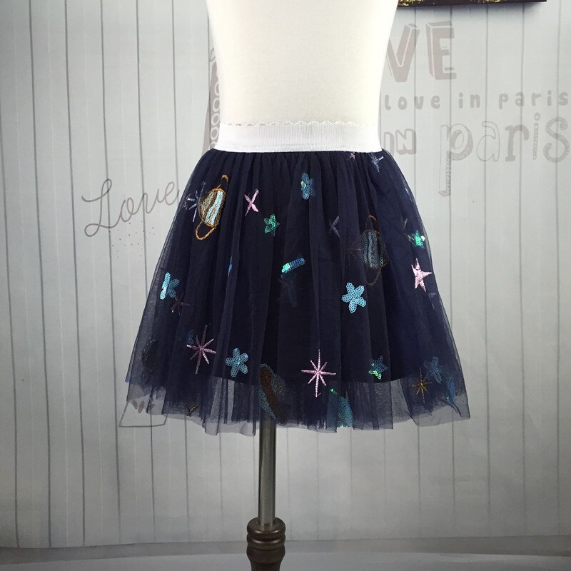Falda de tutú para niña de 2 a 12 años, traje Formal para , boda, baile, actuación, ropa para niños de talla grande: Azul / Height 150cm