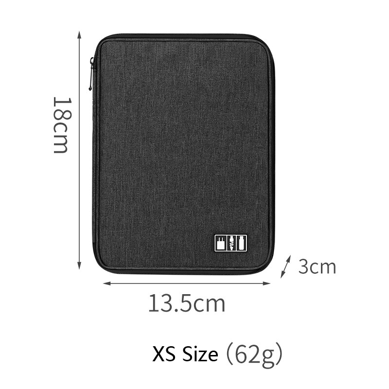 Bubm Zak Voor Elektronische Accessoires Reizen Elektronische Organizer Opslag Voor Data Draad Ipad Harde Schijf: XS size