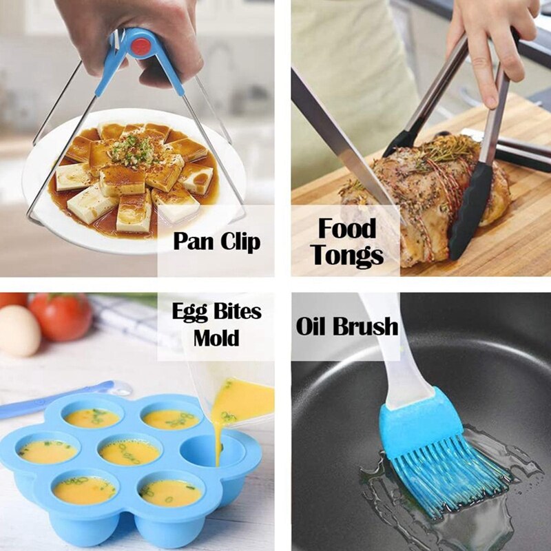 Accesorios para freidora de aire cuadrada, 11 unidades, aptas para freidora de aire, COSORI y otras freidoras de aire cuadradas y horno