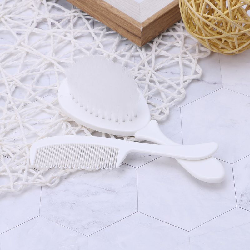 Baby Comb Brush Nursing Supplies Bathing Washing Hair Soft Bristle Round Tip Safe Head Massage Newborn Care